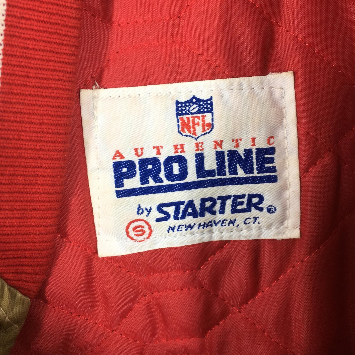 San Francisco 49ers NFL Gold Satin Jacket Small