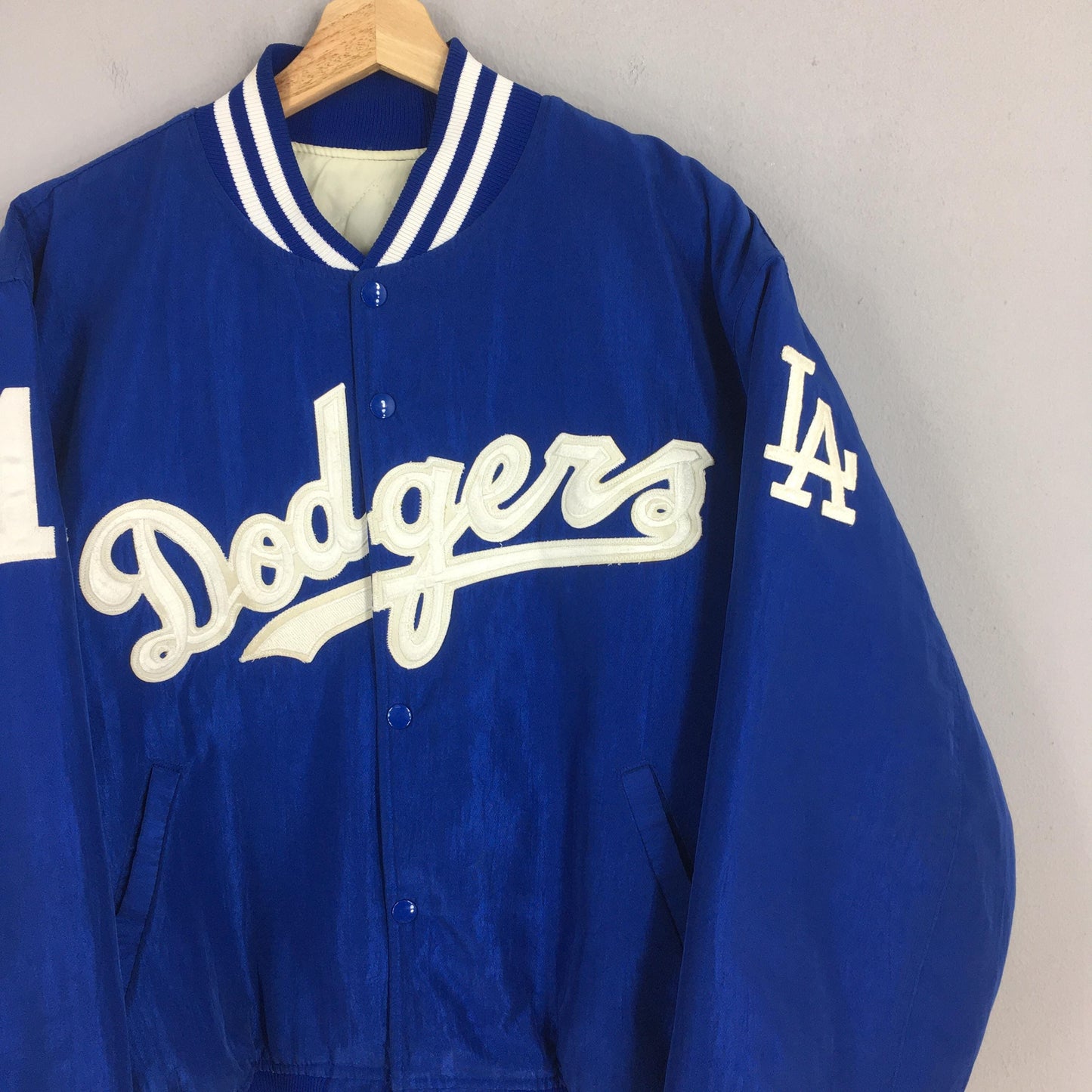 LA Dodgers MLB Stadium Varsity Blue Jacket Large