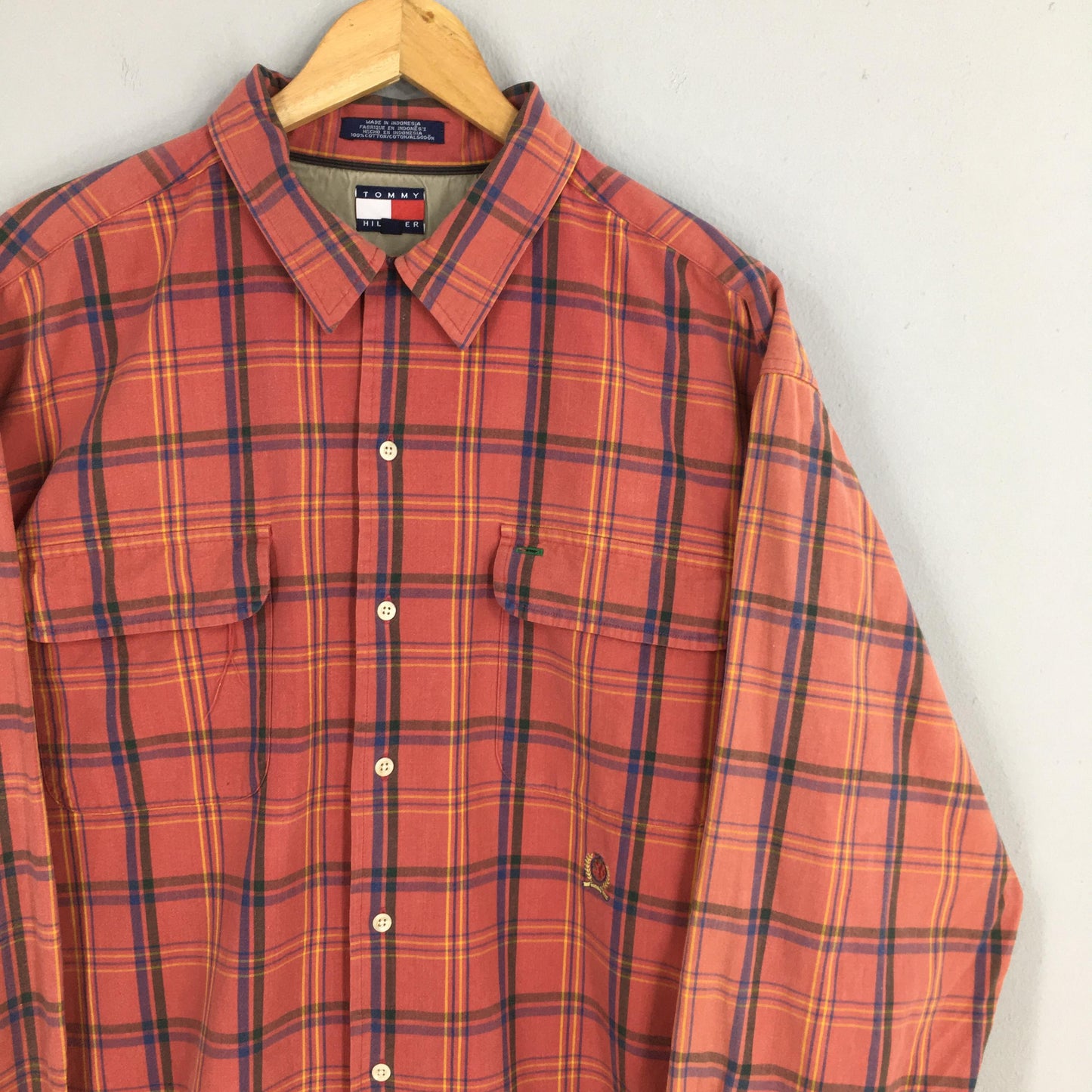 Tommy Hilfiger Plaid Oxfords XLarge