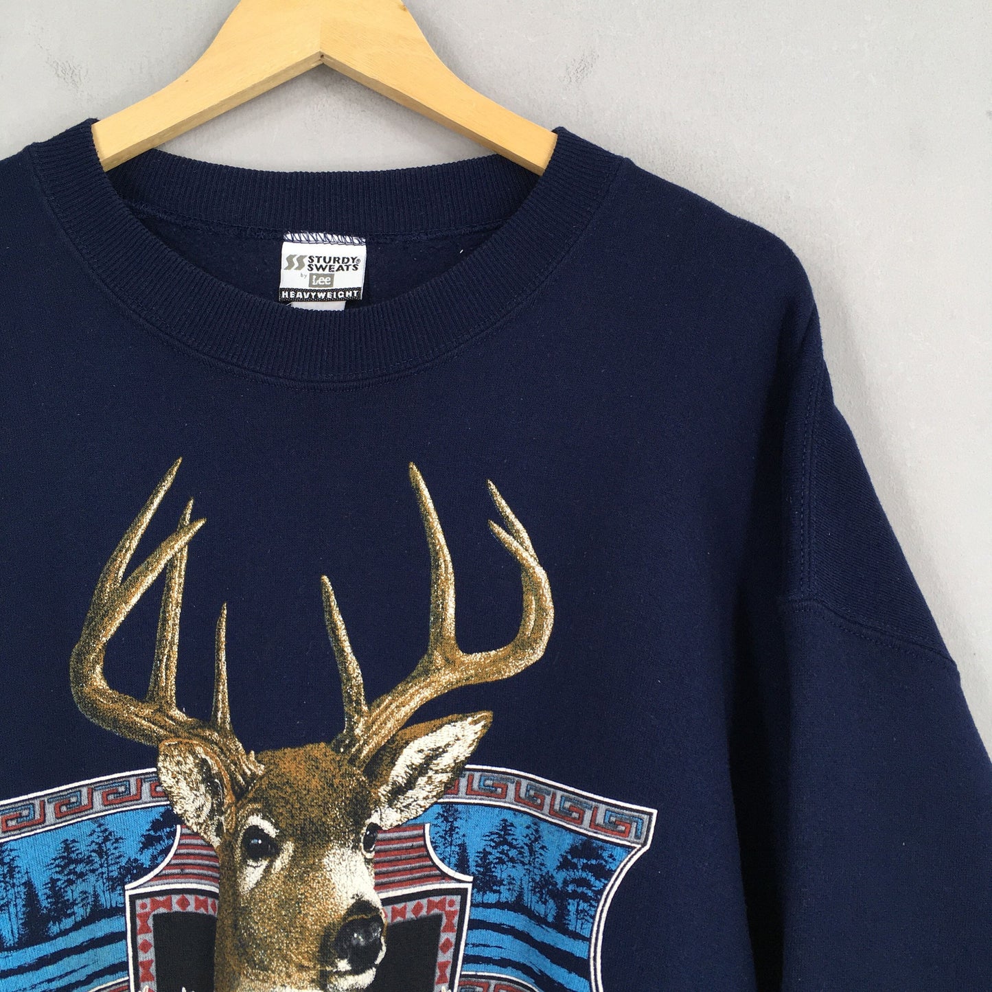 Whitetail Deer Animal Sweatshirt XLarge