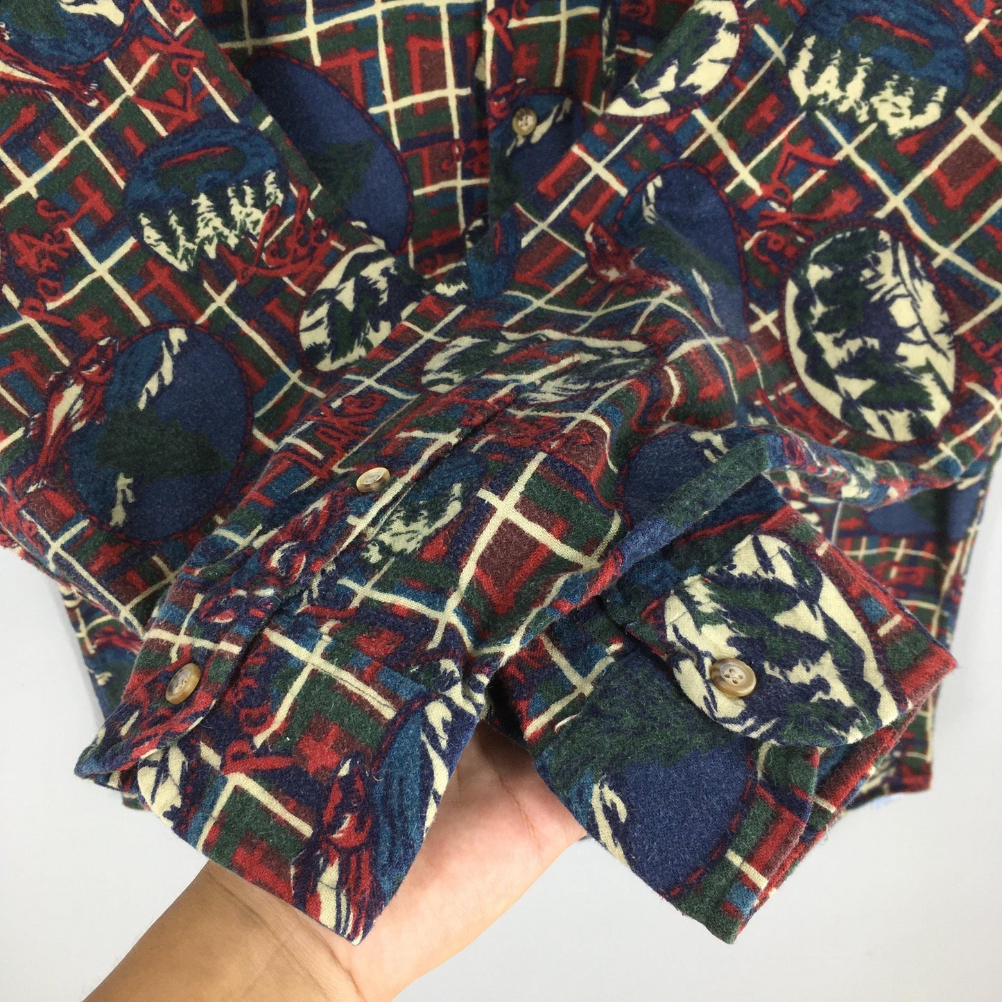 The Arrow Company Pop Art Flannel Shirt Medium