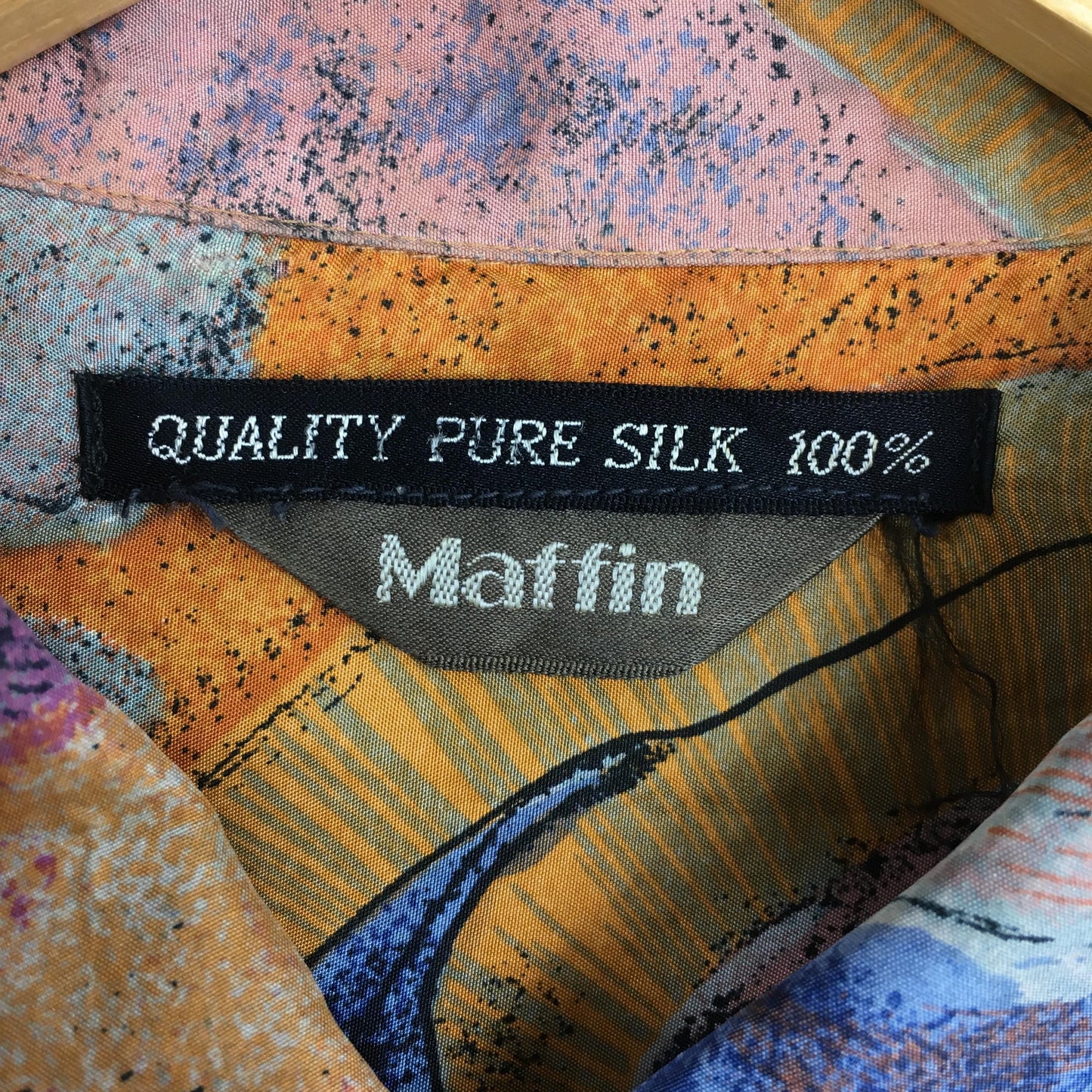 Maffin Psychedelic Silk Shirt Medium