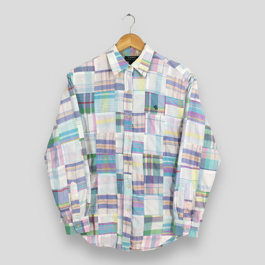Polo Ralph Lauren Checkered Patchwork Shirt Small