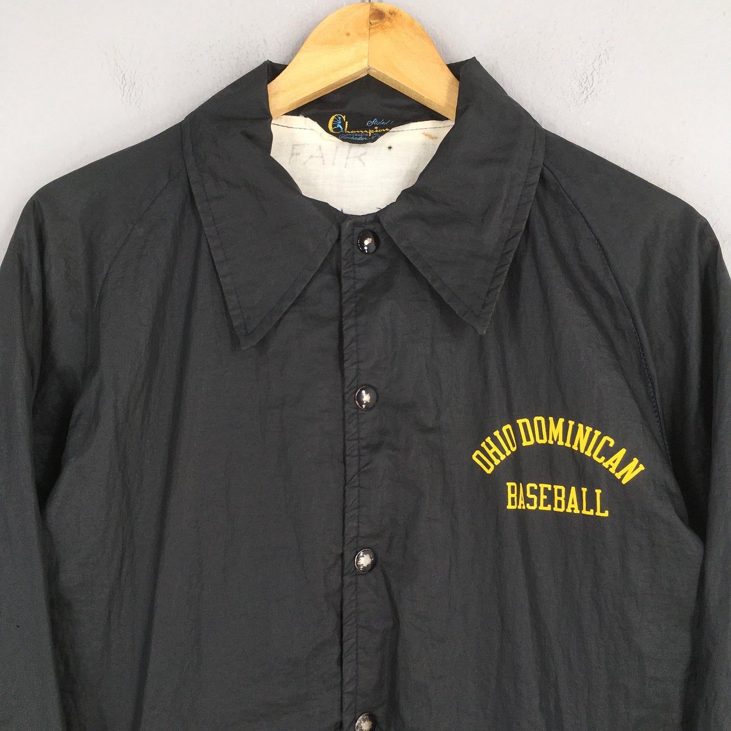 1950's Champion Ohio Dominican Baseball Windbreaker Jacket XLarge