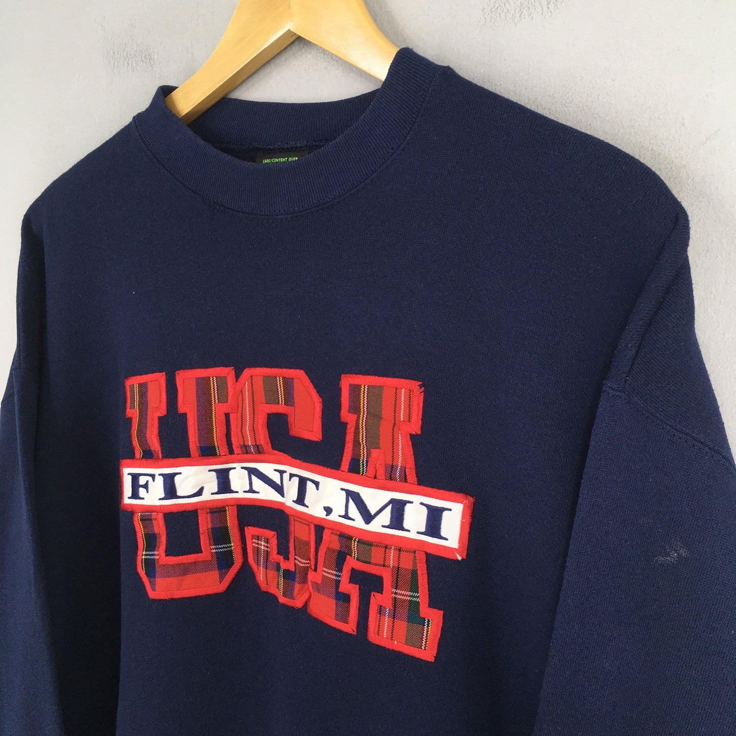 Flint Michigan State Blue Sweatshirt Large