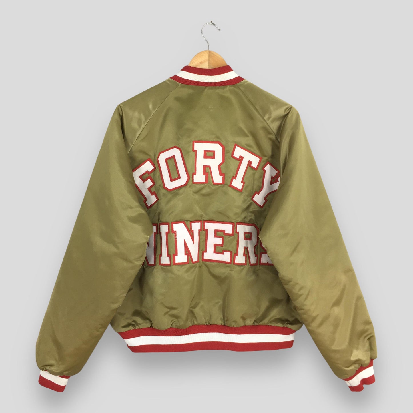 San Francisco 49ers NFL Gold Satin Jacket XLarge