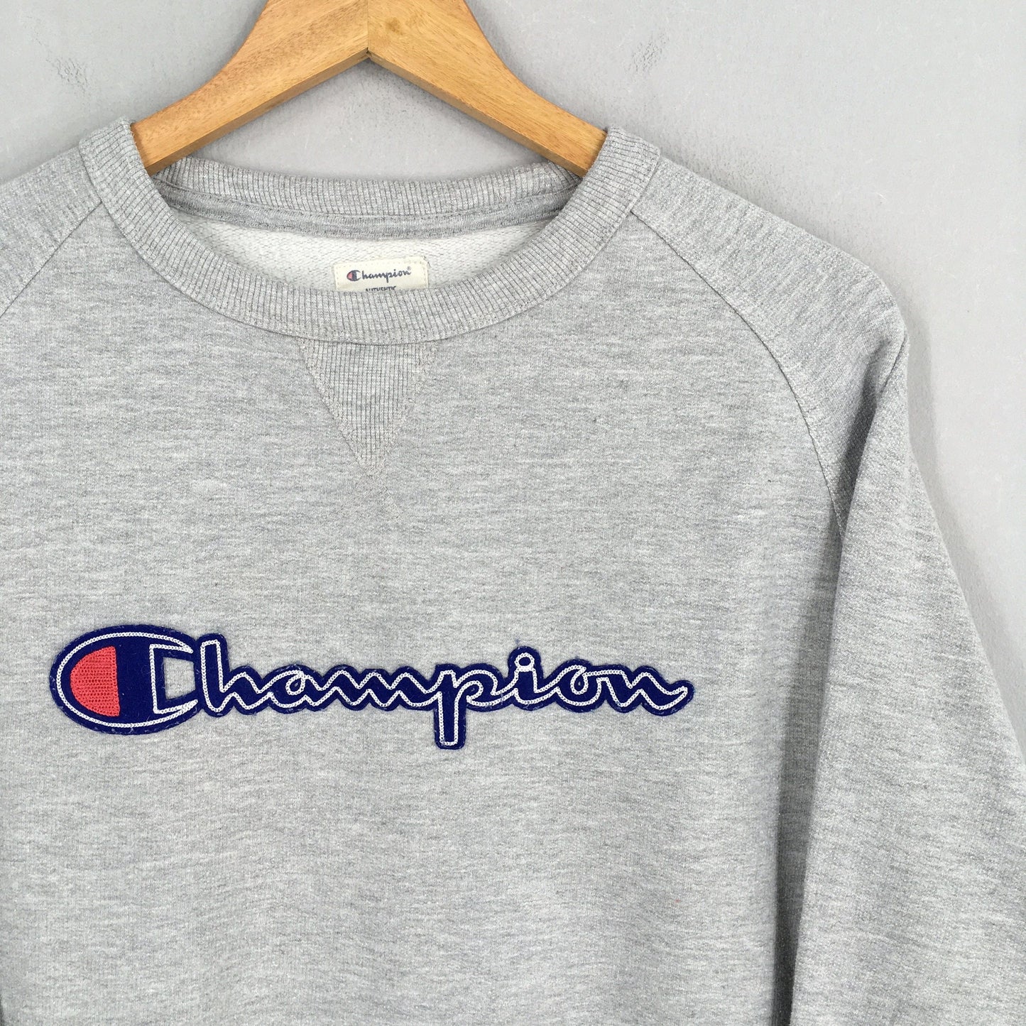 Champion College Gray Sweatshirt Large