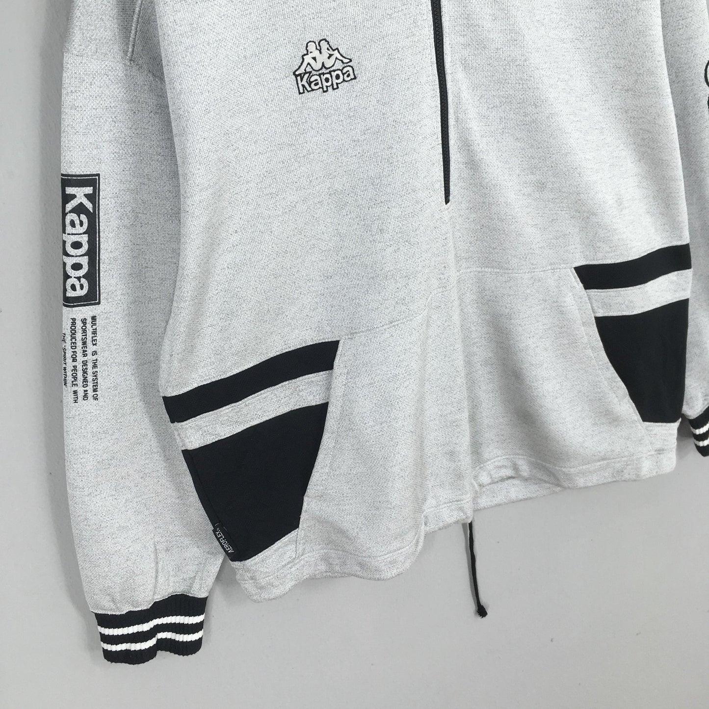 90s Kappa Sport White Track Top Jacket XLarge