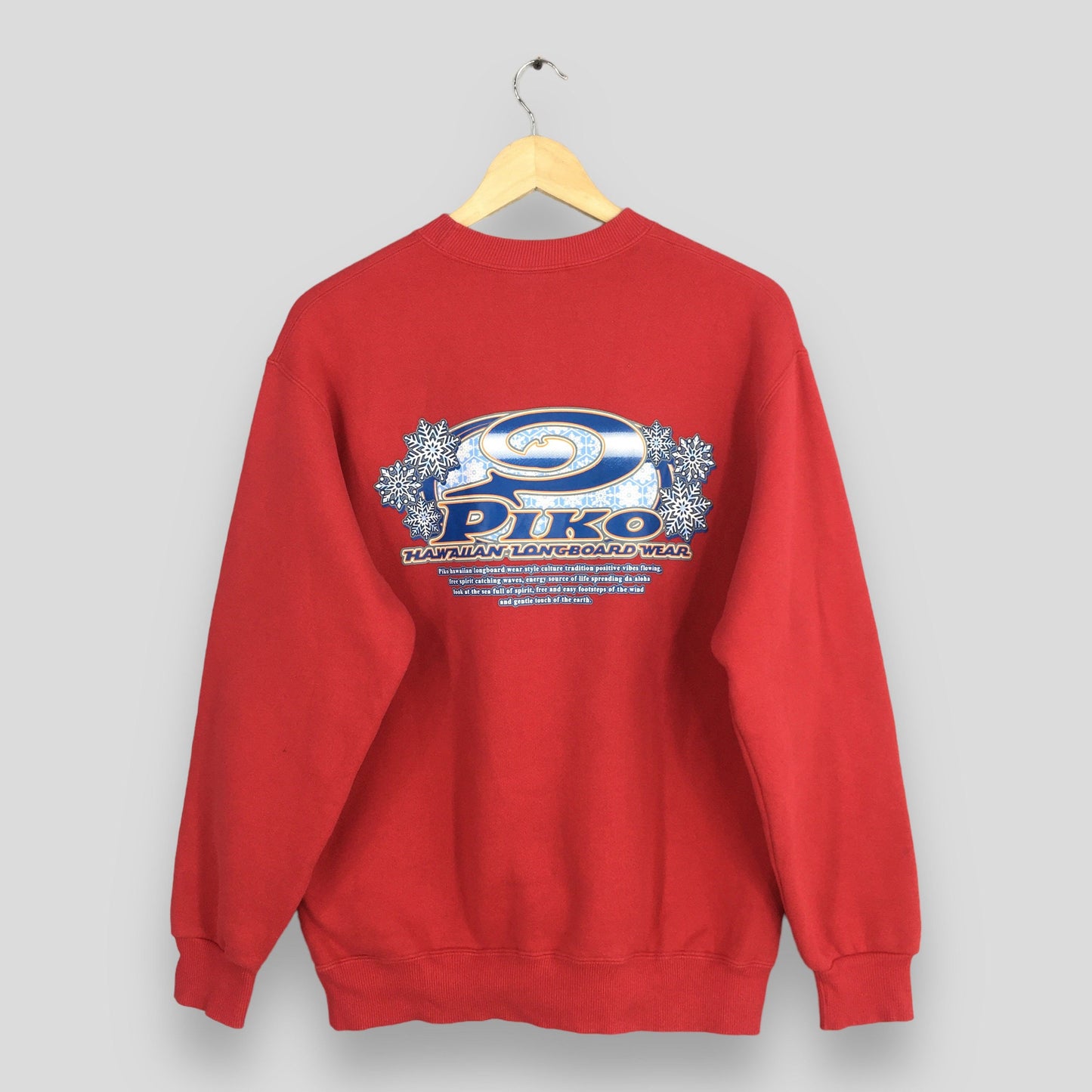 Piko Surf Red Sweatshirt Medium