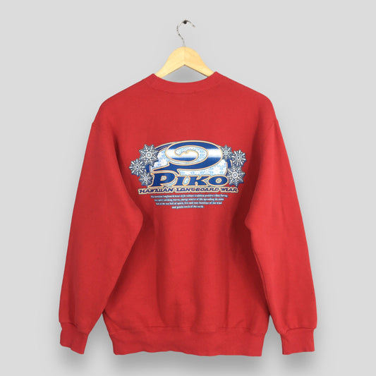 Piko Surf Red Sweatshirt Medium