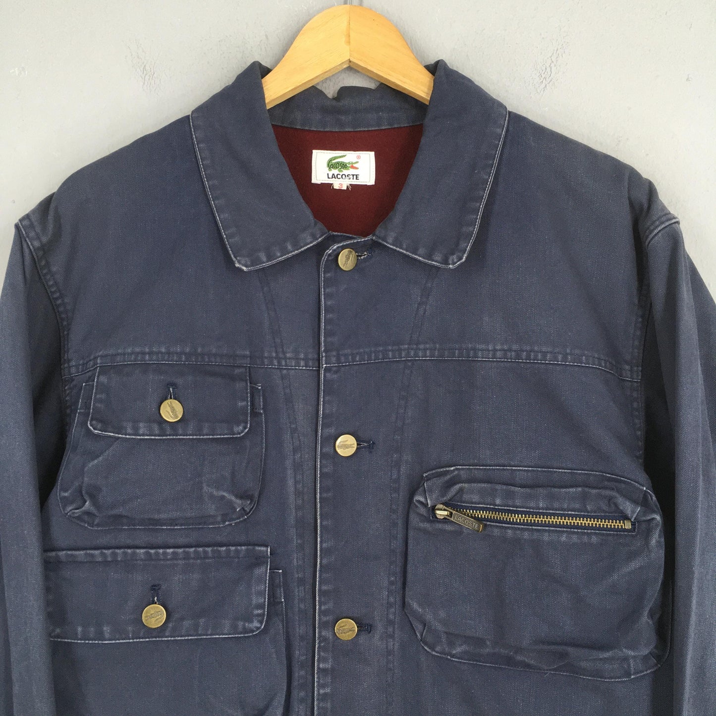 Lacoste Denim Workers Jacket Large