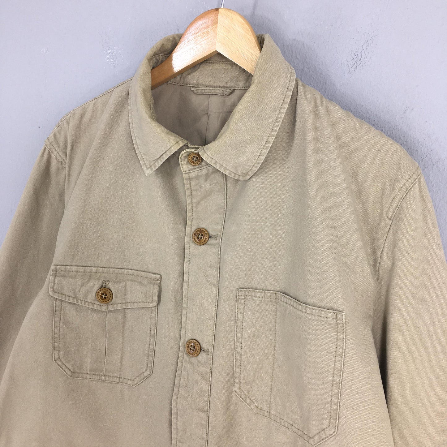 Macchio Japan Beige Workers Jacket Large
