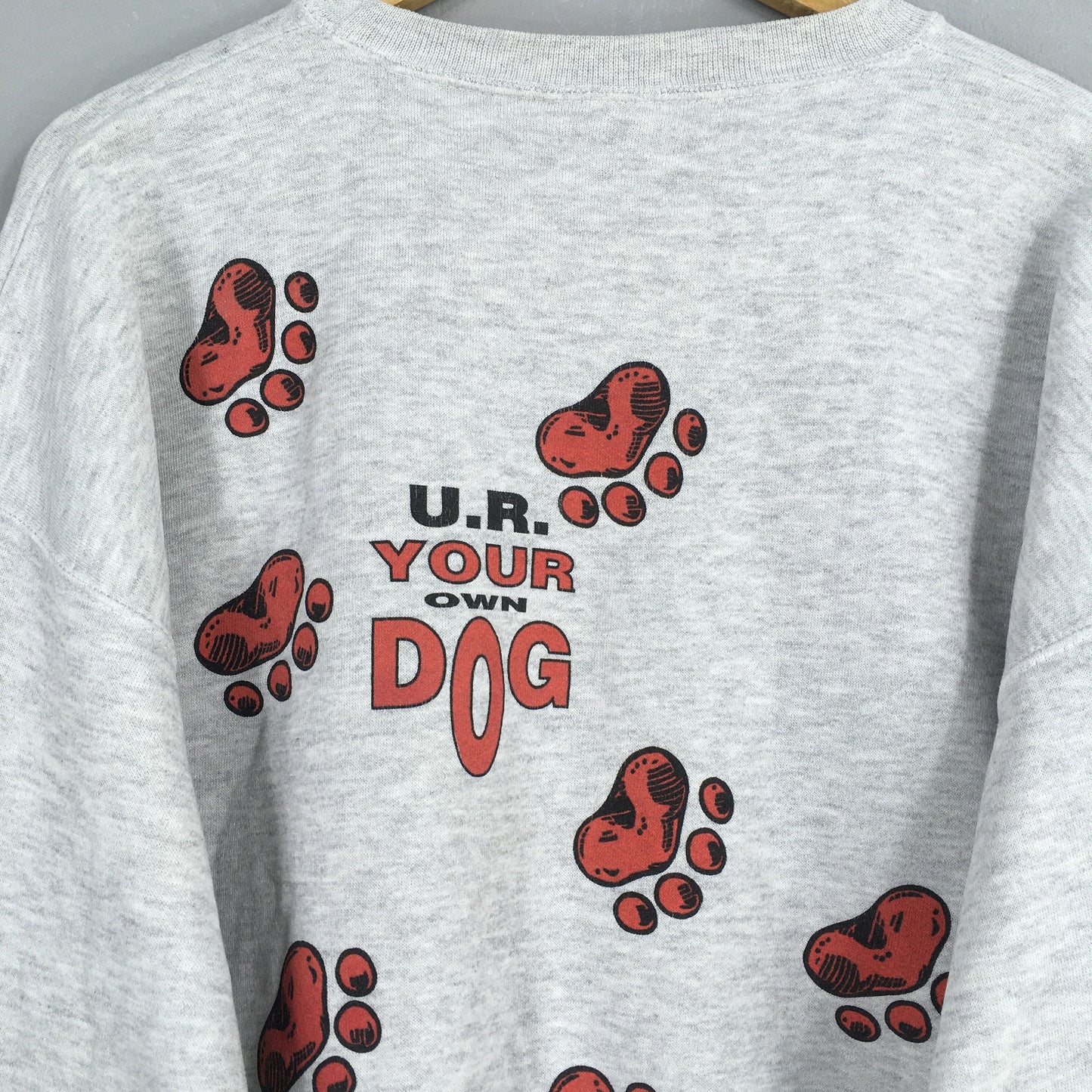 Red Bulldog Gray Sweatshirt XLarge