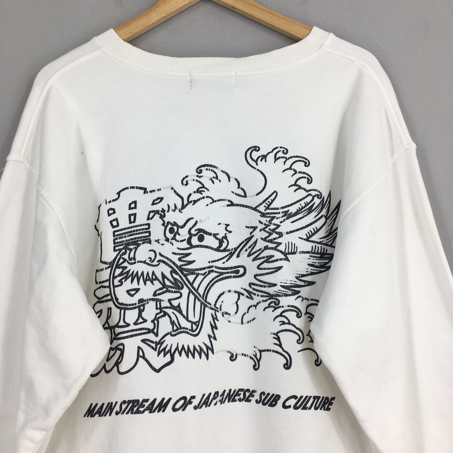 Kansai Man Japan White Sweatshirt Large