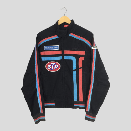 Puma Stp Dodge The Racers Edge Blue Cotton Jacket Medium