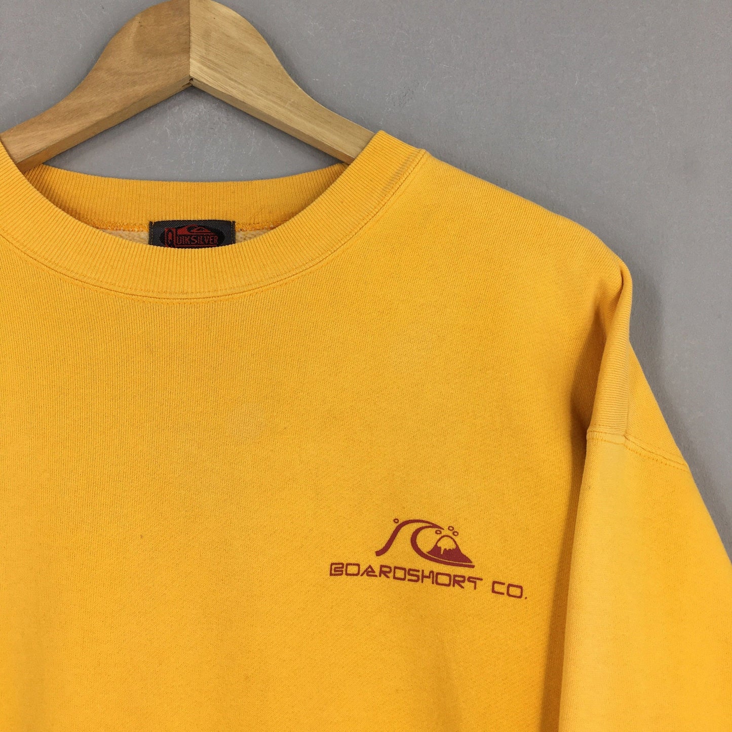 Quiksilver Surf Yellow Sweatshirt Large