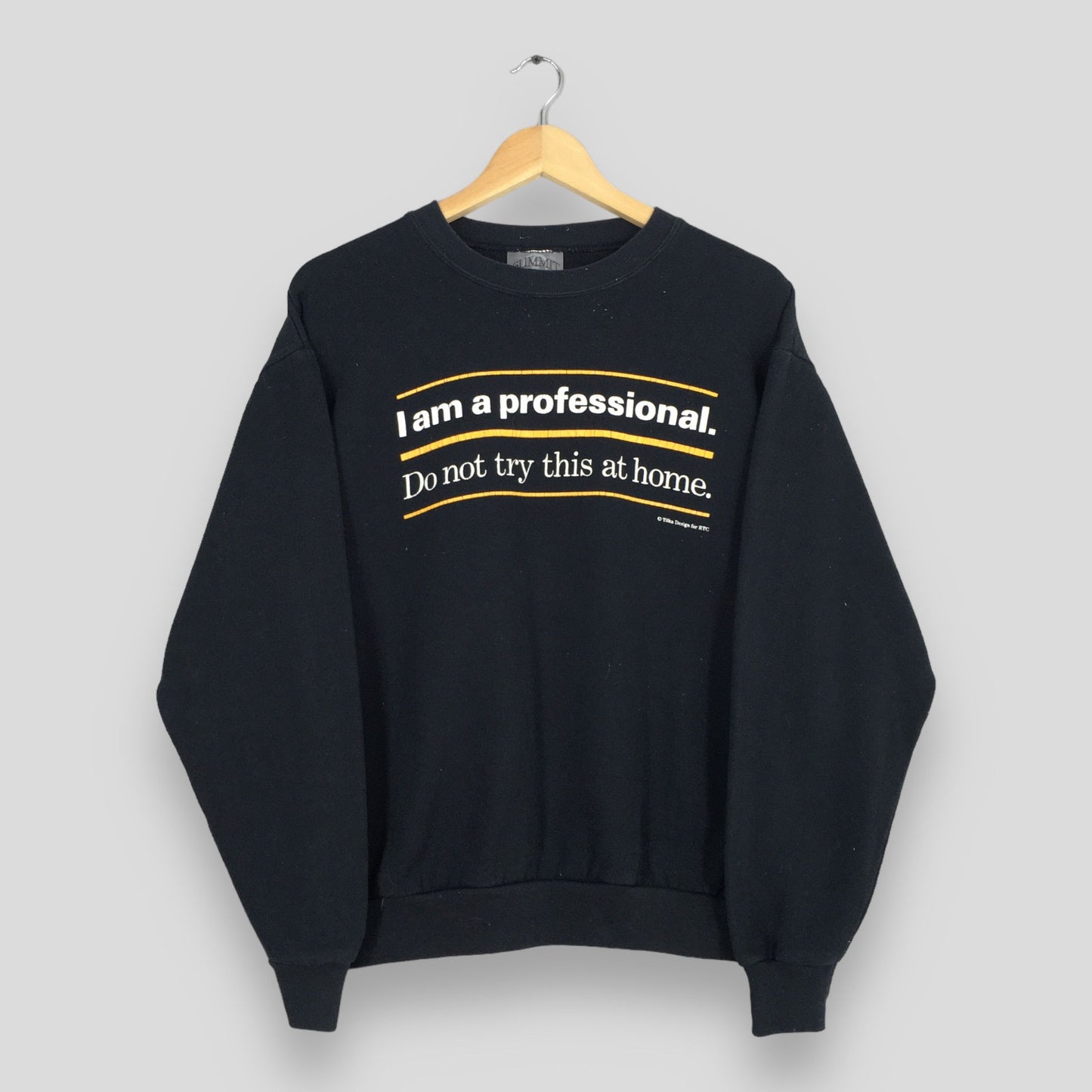 Quote I Am A Professional Black Sweater Medium