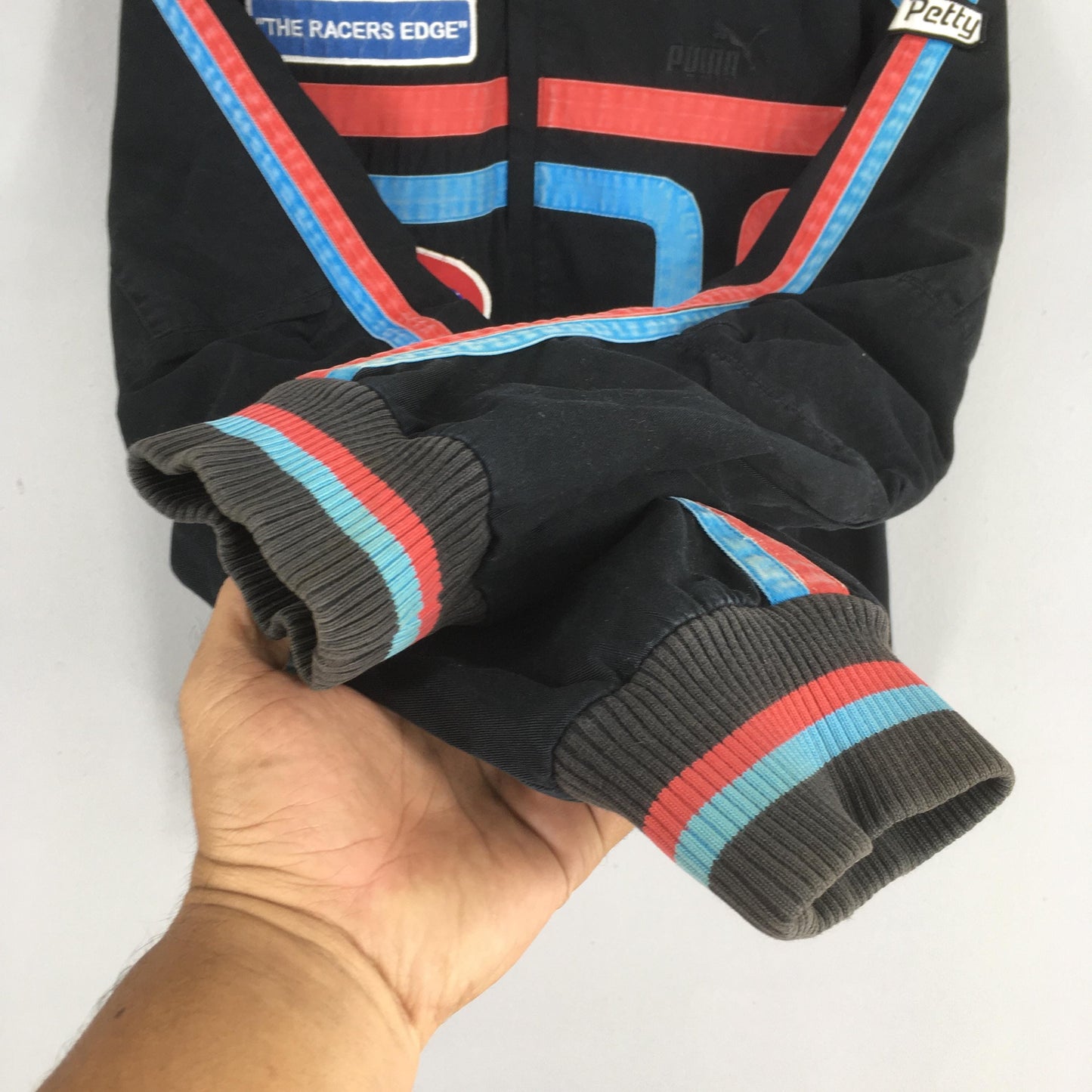 Puma Stp Dodge The Racers Edge Blue Cotton Jacket Medium