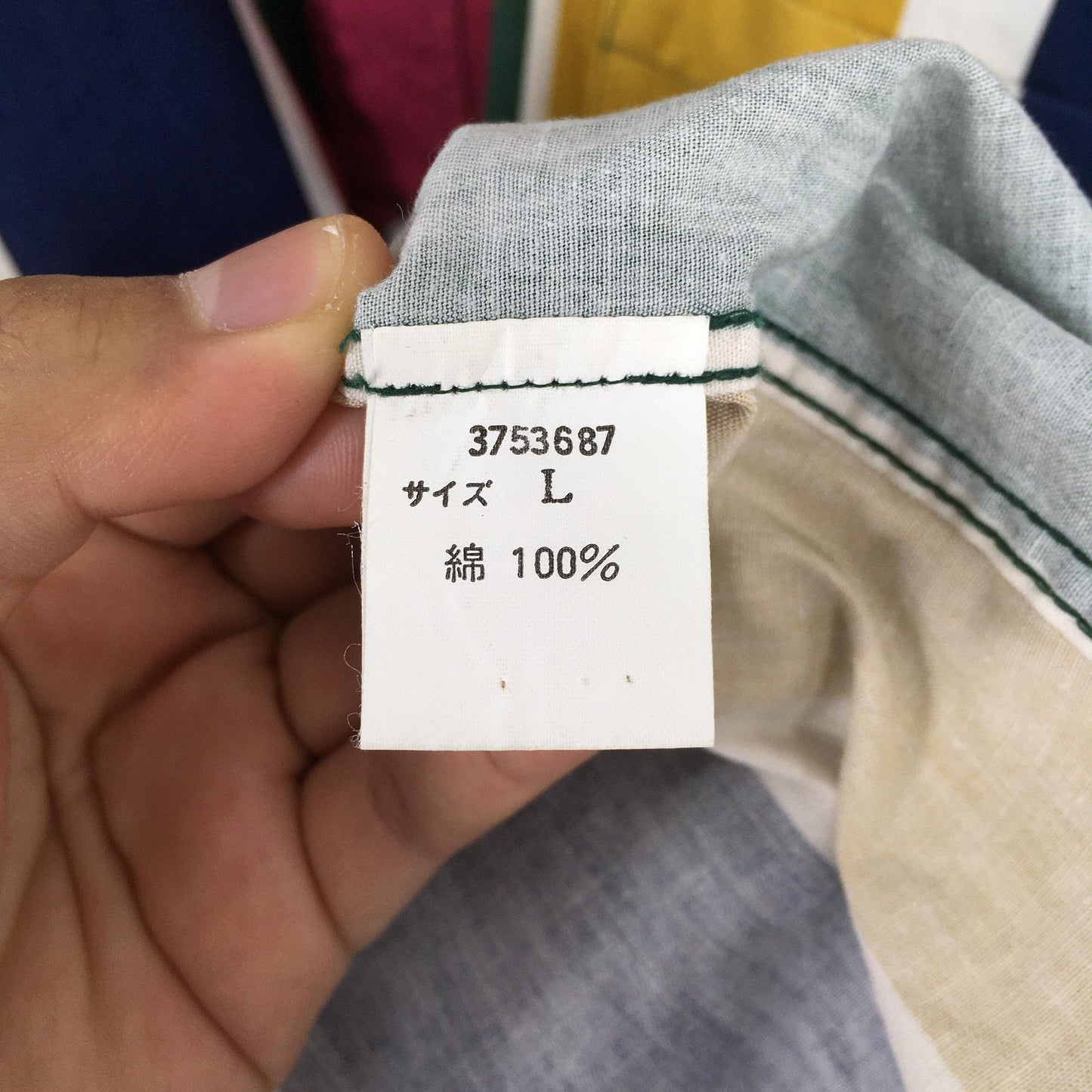 Multicolor Stripes Brushpopper Shirt Large