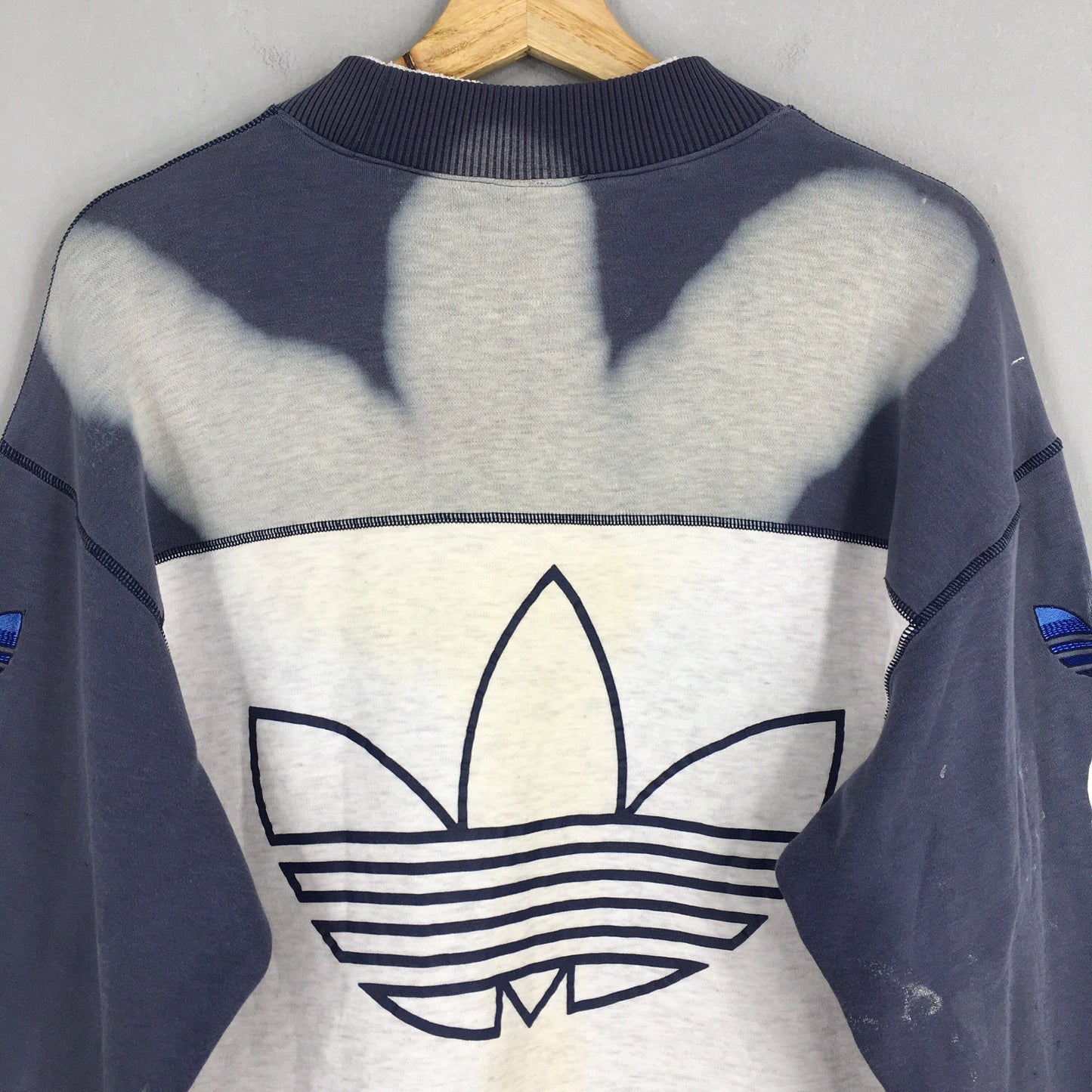 Adidas Trefoil Distressed Sweatshirt Medium