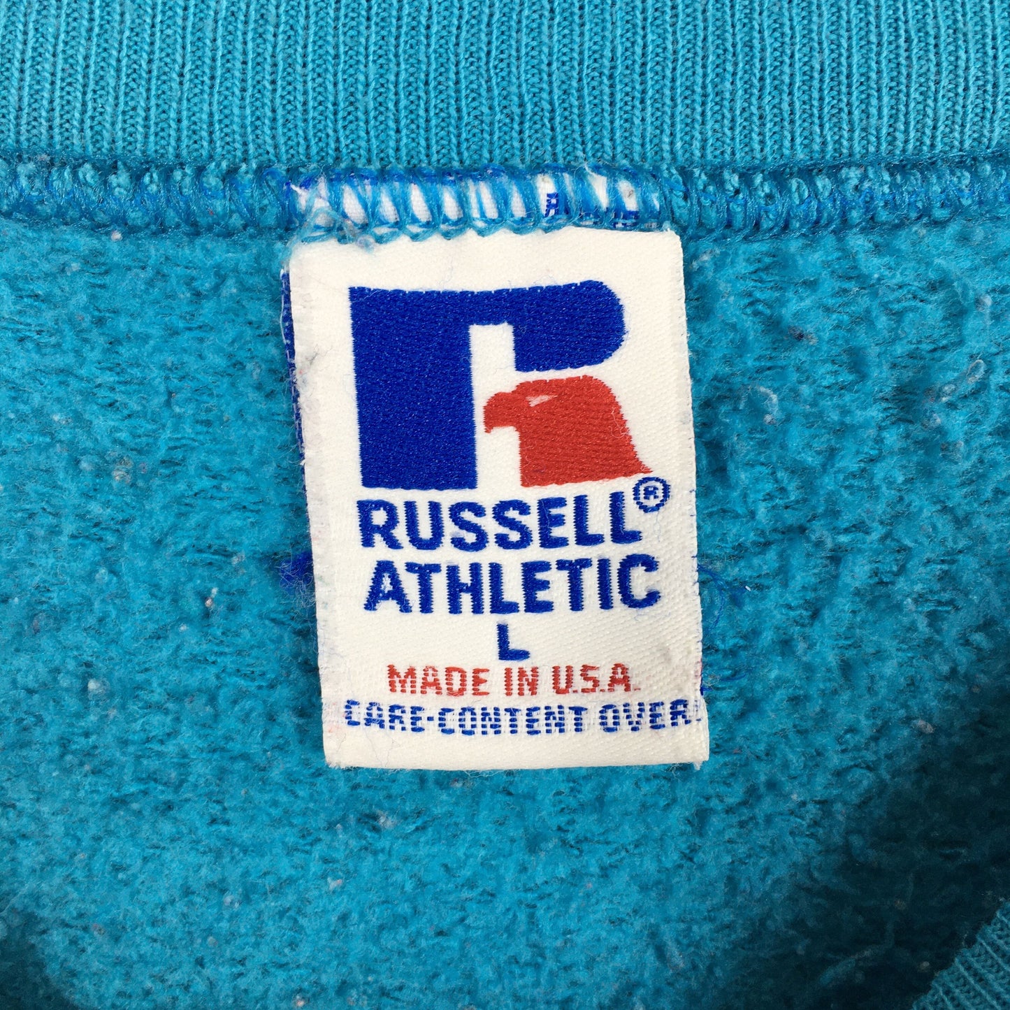 Russell Athletic Plain Blue Sweatshirt Large