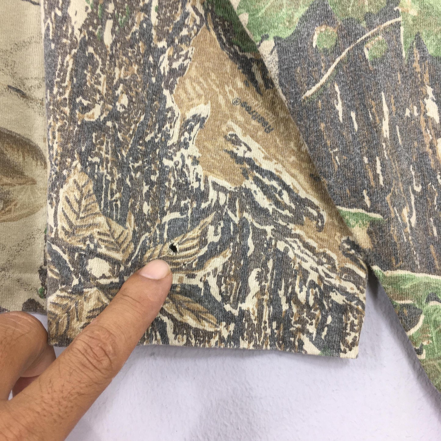 90s Mossy Oak Tree Camo Long Sleeve Tshirt 2XLarge