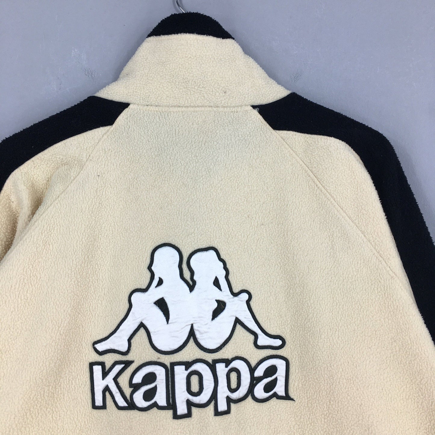 Kappa Fleece Cream Fleece Zipper Sweater Medium