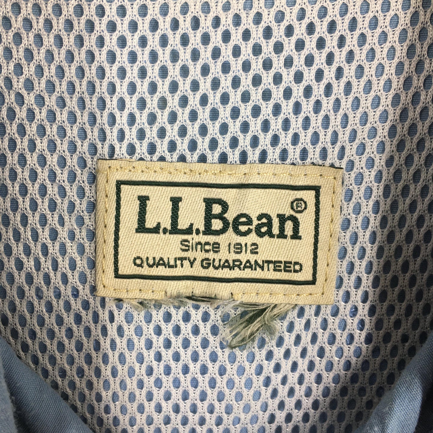 LL Bean Flannel Blue Plain Shirt XLarge