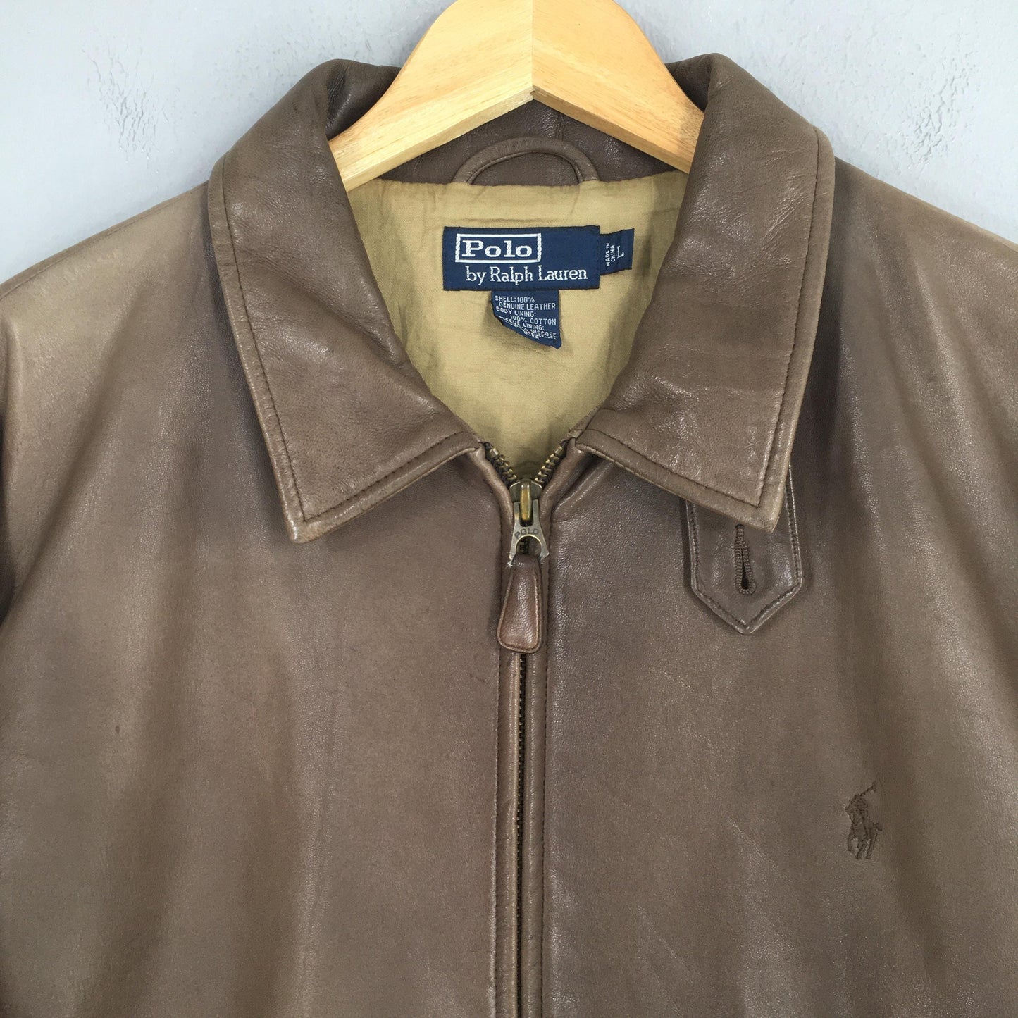Polo Ralph Lauren Leather Jacket Large
