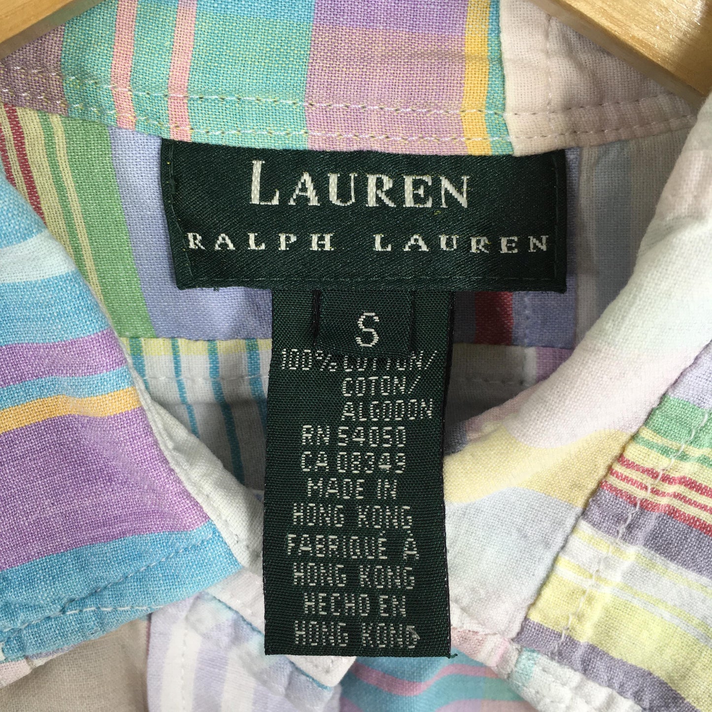 Polo Ralph Lauren Checkered Patchwork Shirt Small