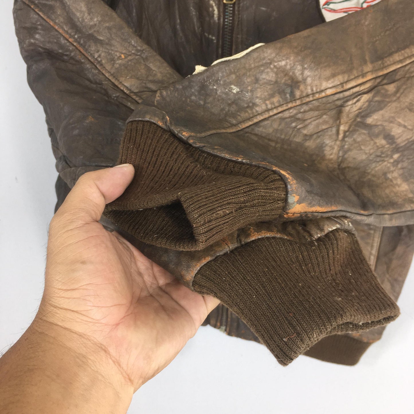 Art Glenhill Army Air Force Leather Type A-2 Jacket Large