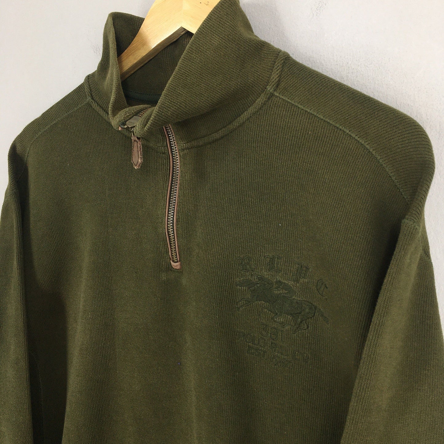 Polo Ralph Lauren Pony Half Zipper Sweater Large