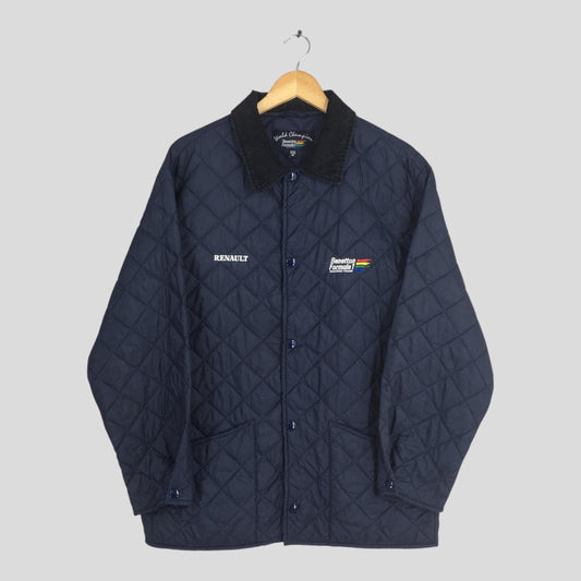 UCB Benetton Formula One Embroidery Blue Jacket Medium