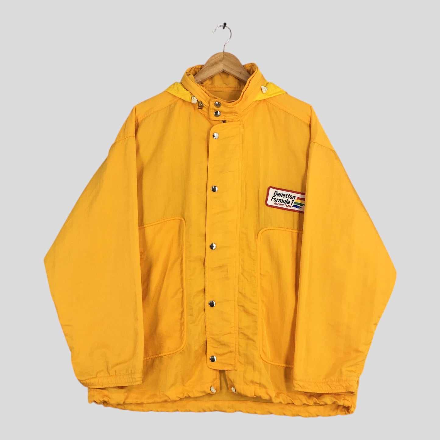 Benetton Formula One Windbreaker Hoodie Jacket XLarge