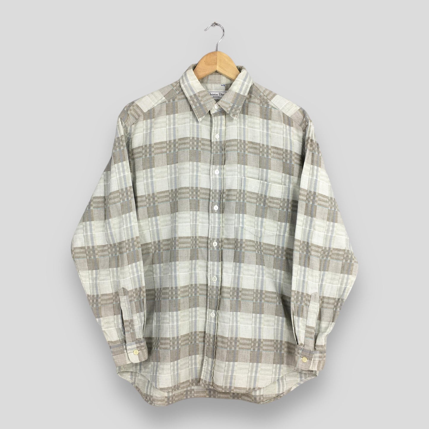 Christian Dior Tartan Checkered Shirt Medium