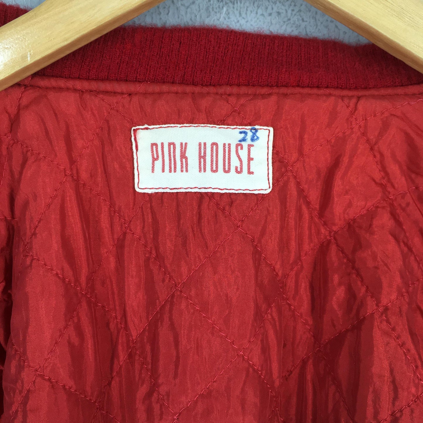 Pink House Japan Red Bomber Jacket Medium