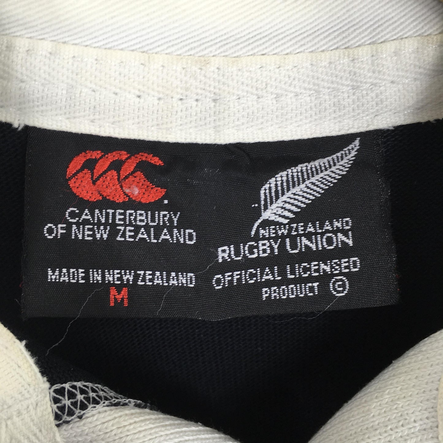 Canterbury Of New Zealand Rugby Black Polo Rugby Shirt Medium