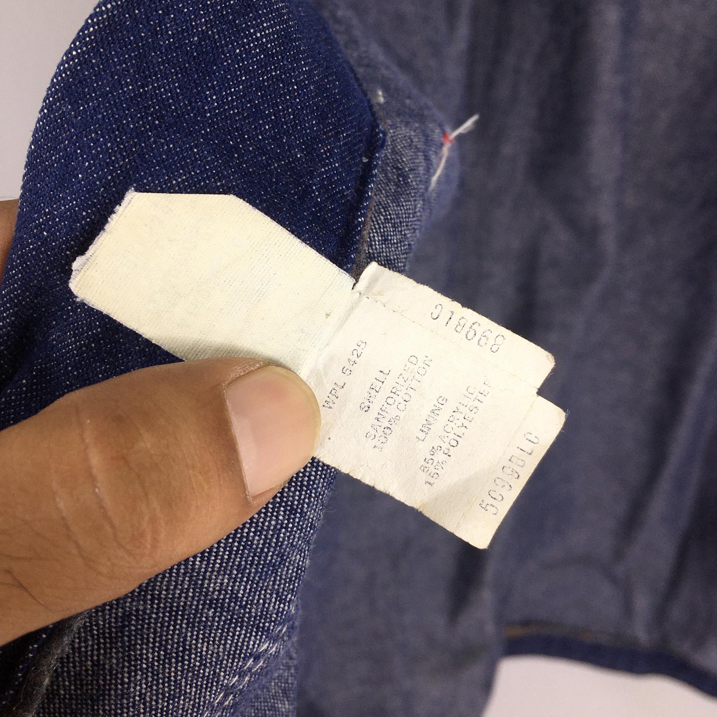 Wrangler Sanforize Blue Chore Denim Jacket XLarge