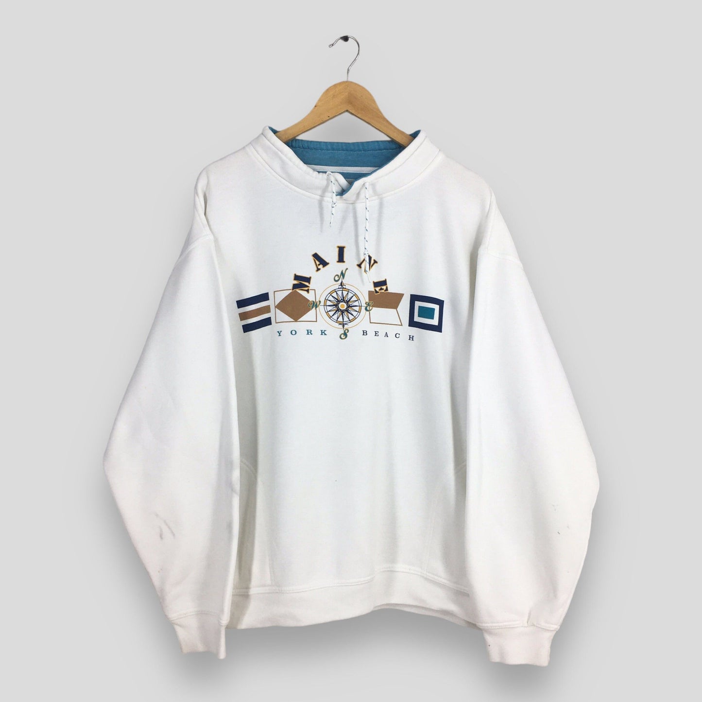 Maine Usa York Beach Sweatshirt XLarge