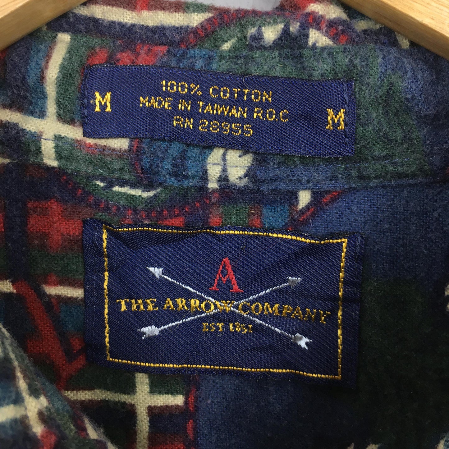 The Arrow Company Pop Art Flannel Shirt Medium