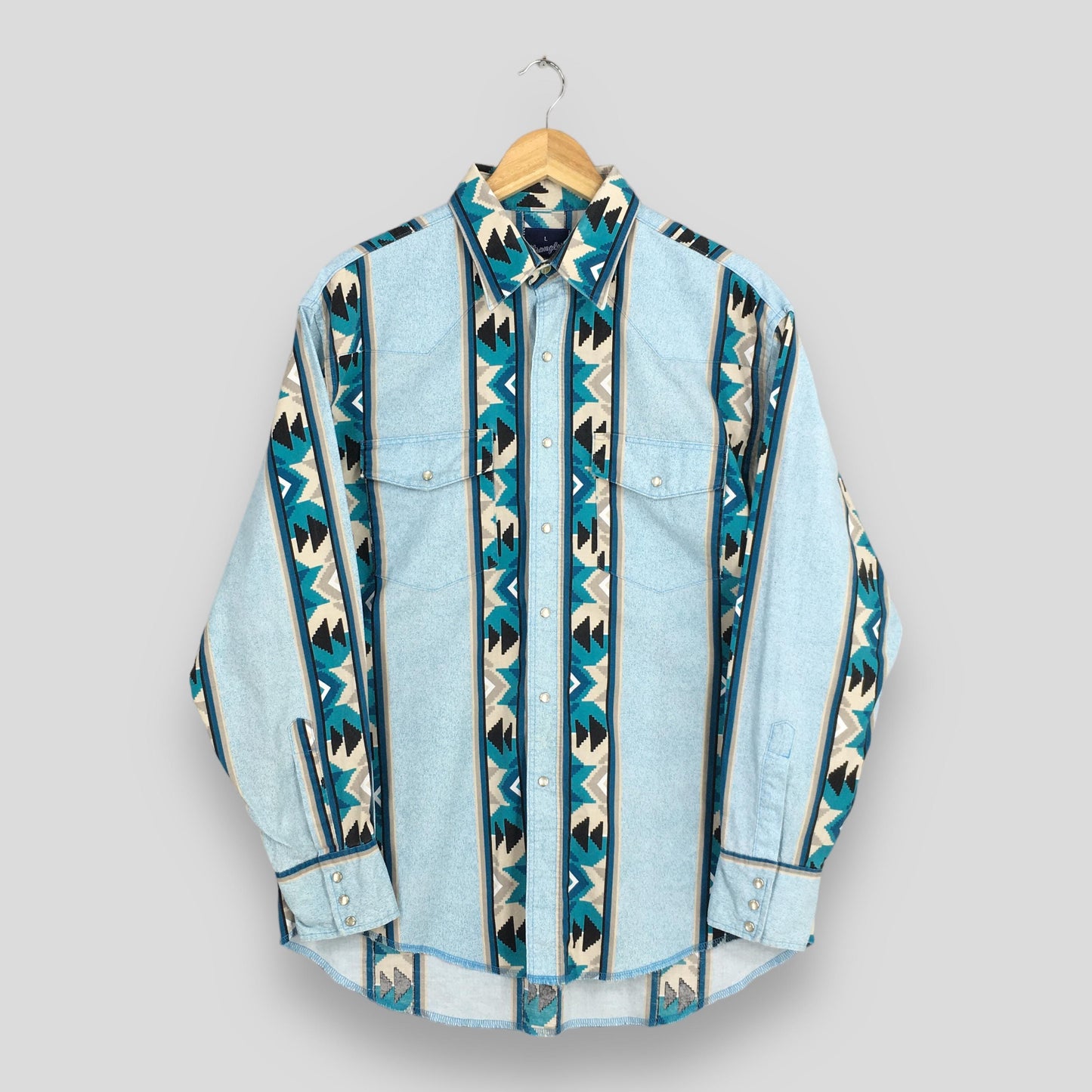 Wrangler Aztec Navajo Western Shirt Large