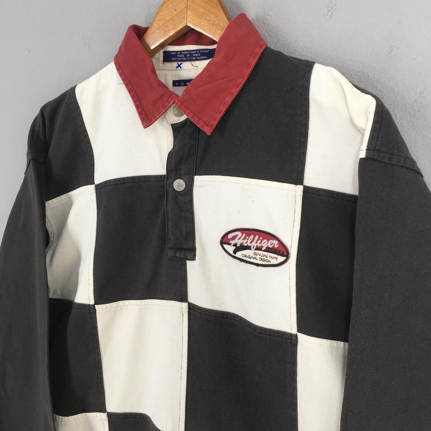 Tommy Hilfiger Checkered Rugby Shirt Large