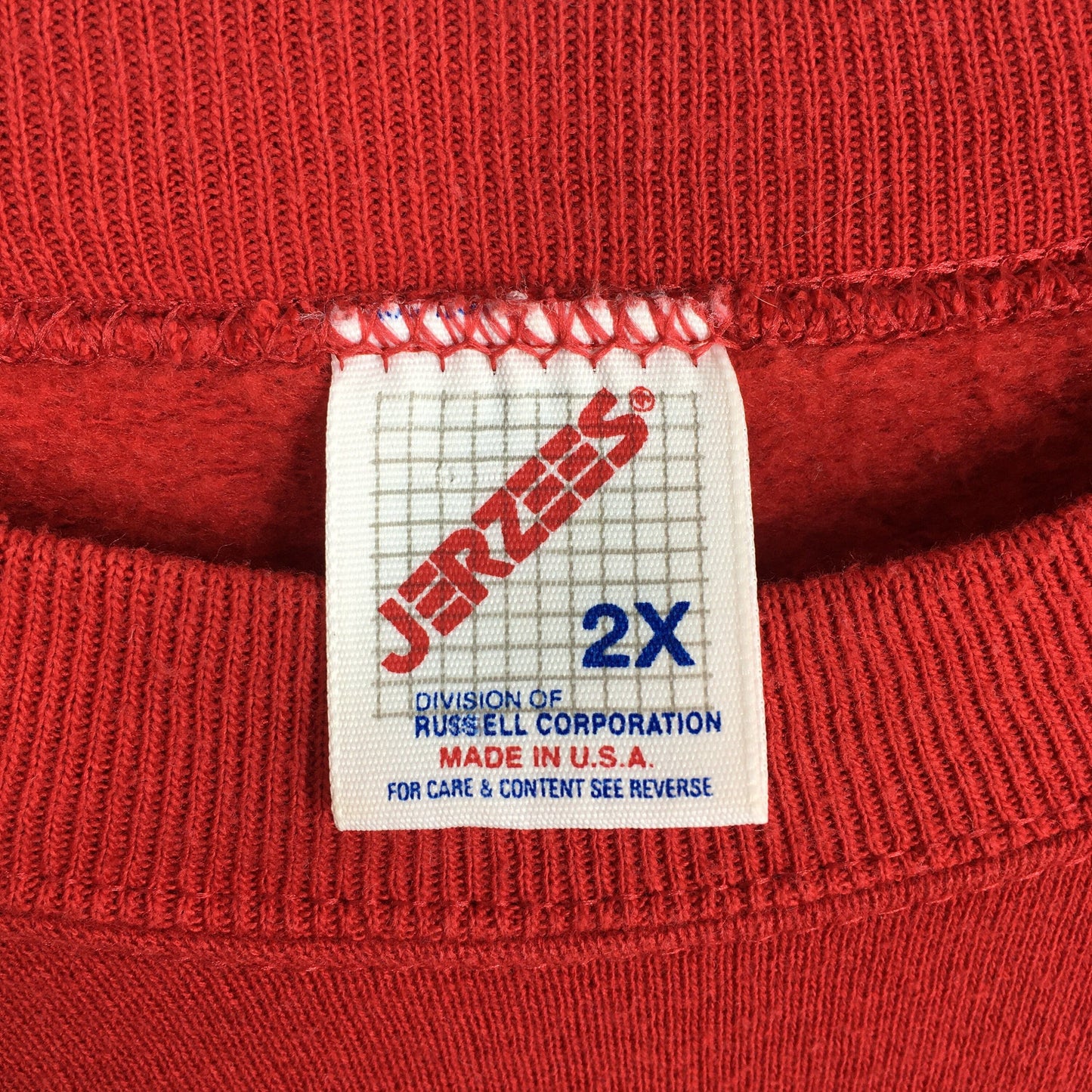 Jerzees Usa Red Chilli Sweatshirt 2XLarge