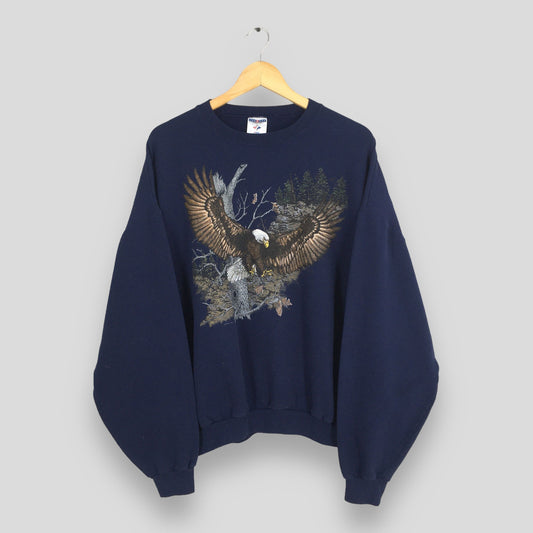 Alaska Eagles Blue Sweatshirt XLarge