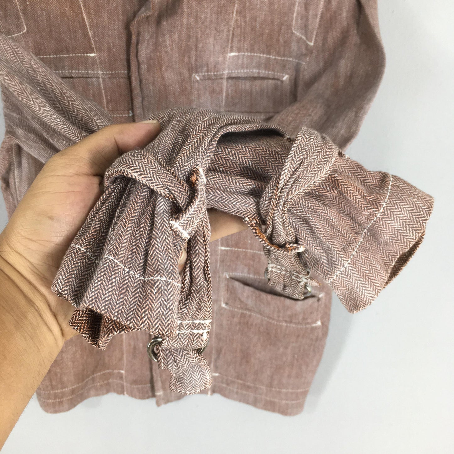 Worker Denim Herringbone Field Jacket Small