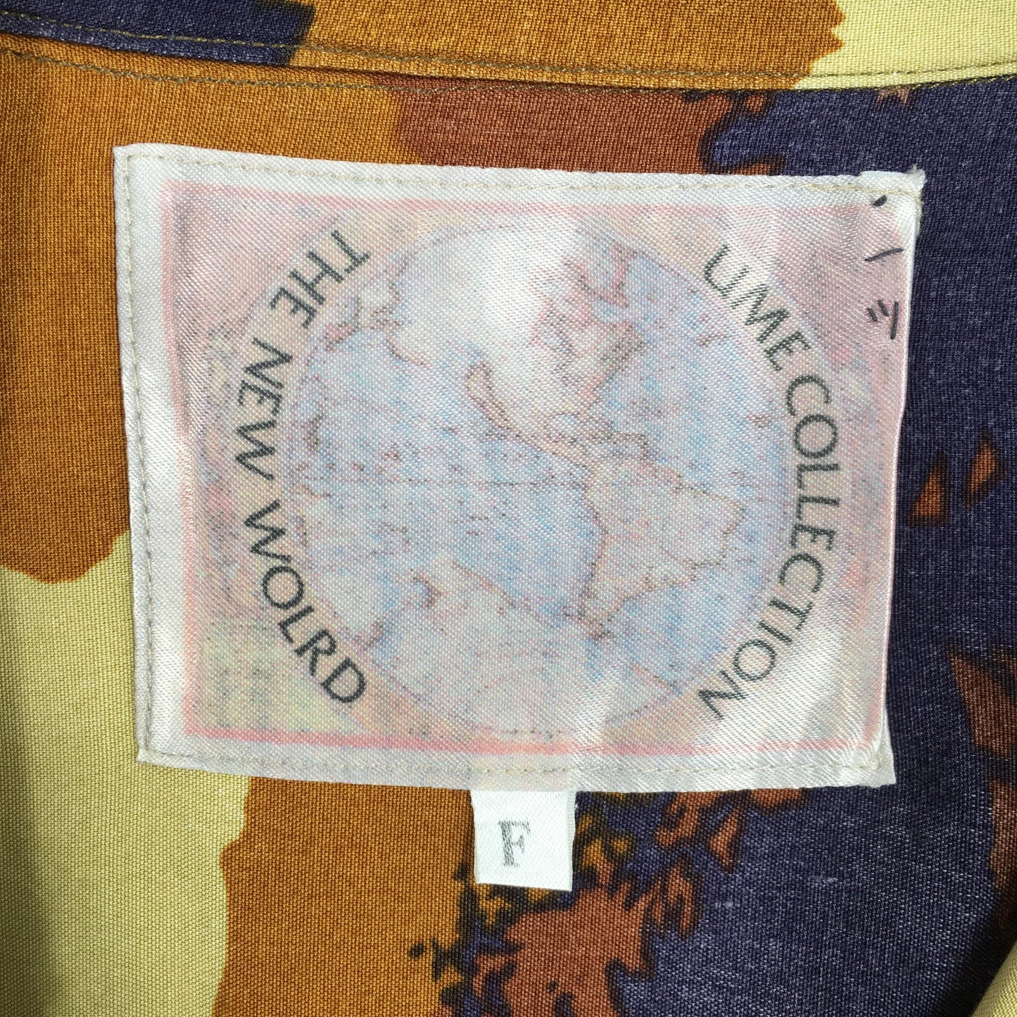 Jungle Abstract Rayon Shirt Large