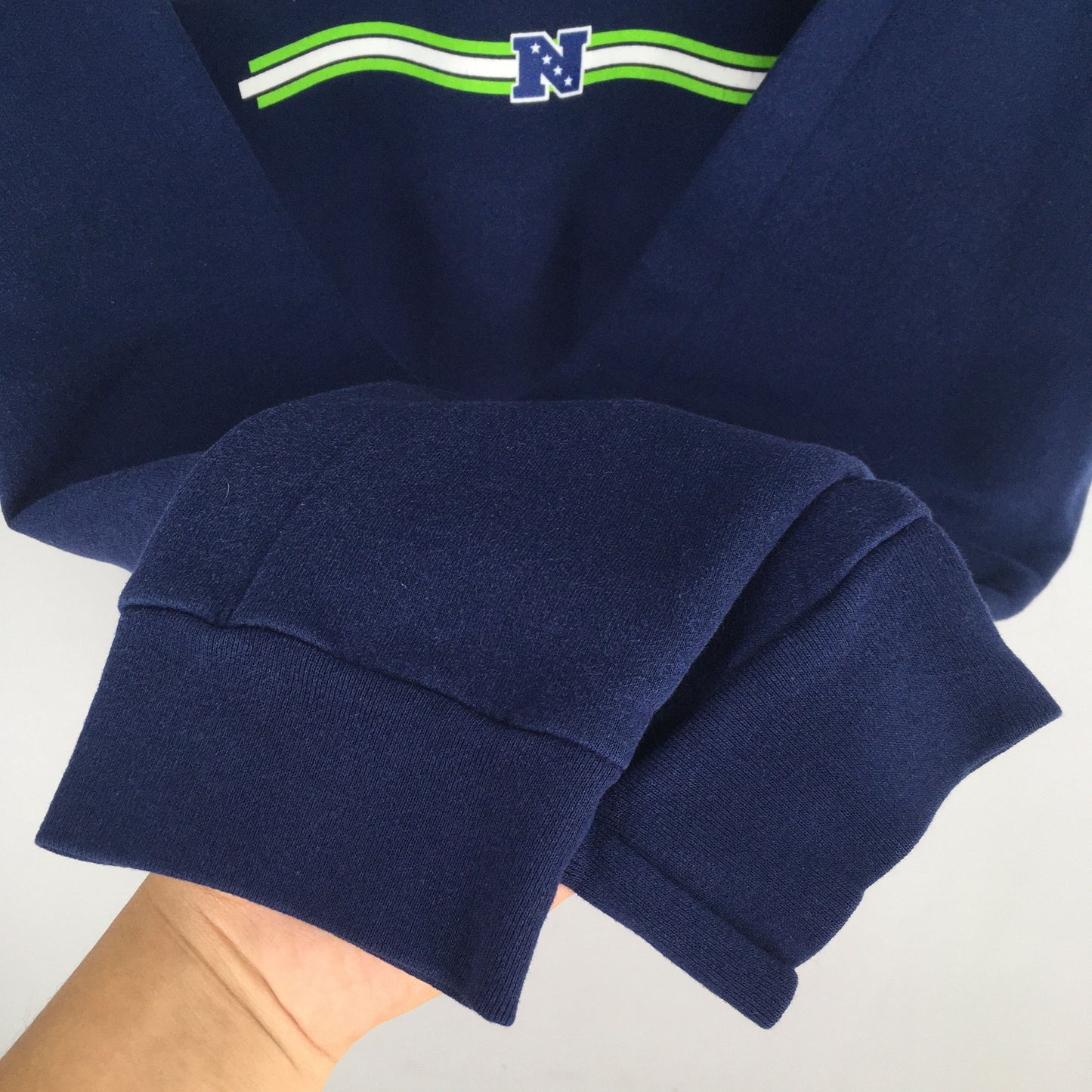 Seattle Seahawks NFL Rugby Blue Sweatshirt XLarge