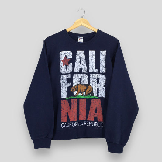 California Republic Cali Blue Sweatshirt Small