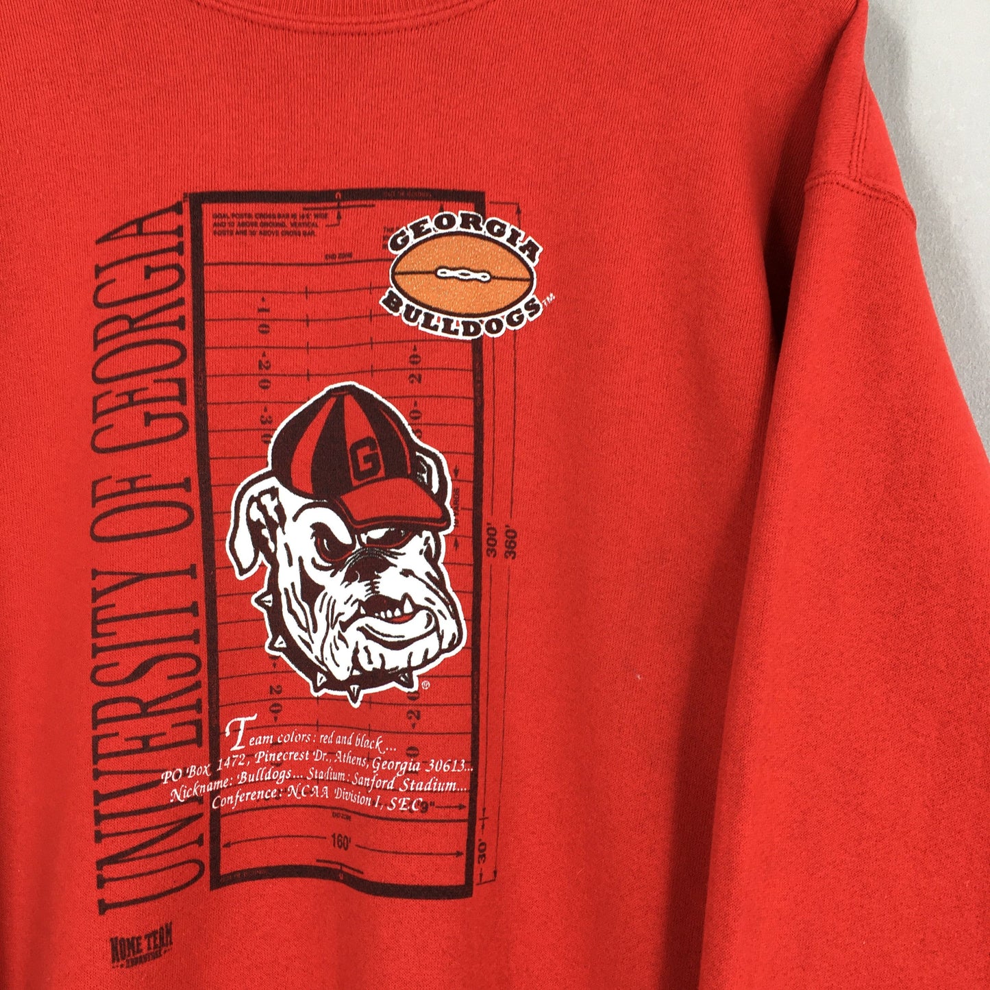 Georgia Bulldogs Ncaa Red Sweatshirt XLarge