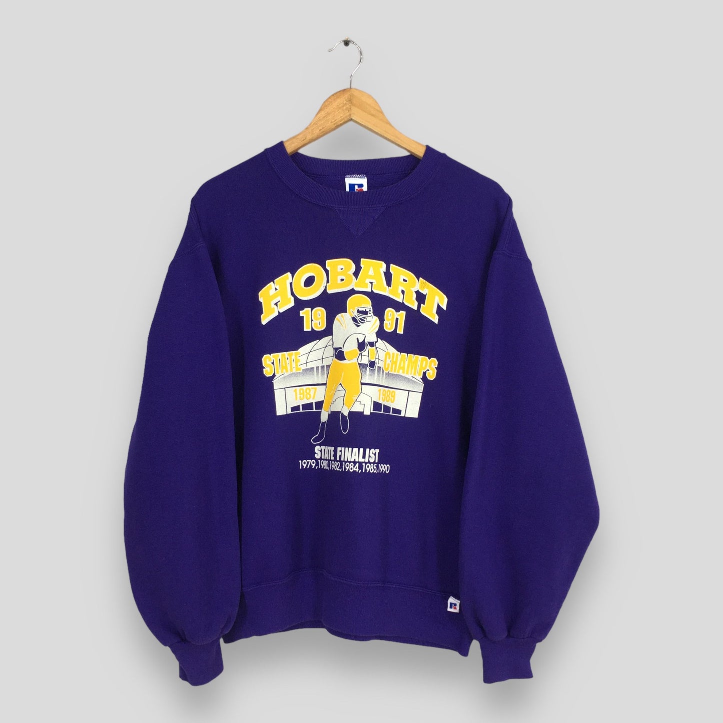 Hobart Football State Champs Sweatshirt Large